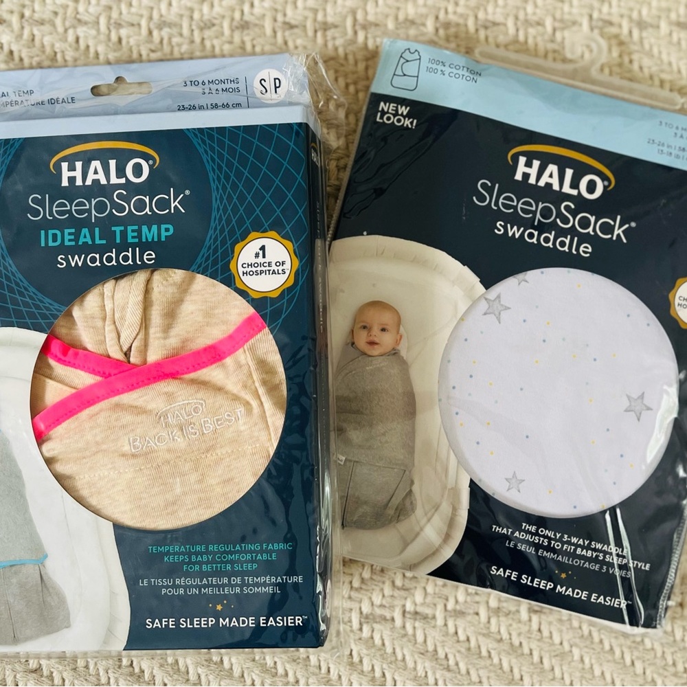 Two NWT Halo SleepSack Swaddle in size small